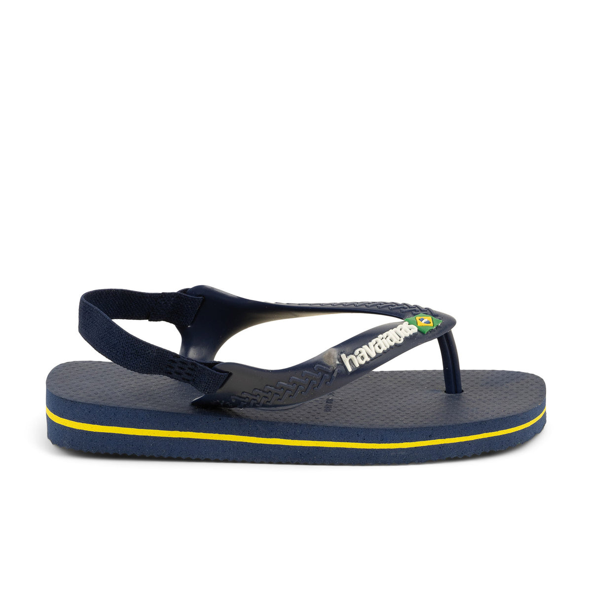 Tongs et Crocs Enfant HAVAIANAS BABY BRASIL LOGO Bleu