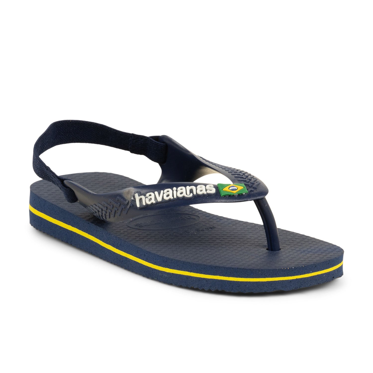 Tongs et Crocs Enfant HAVAIANAS BABY BRASIL LOGO Bleu