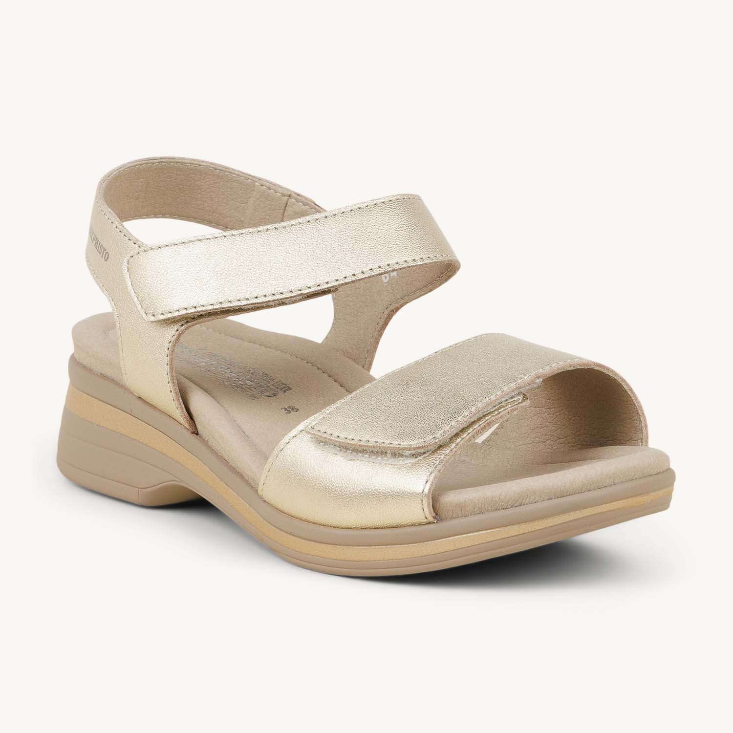 Sandales Femme MEPHISTO FLORALINE Or/Bronze