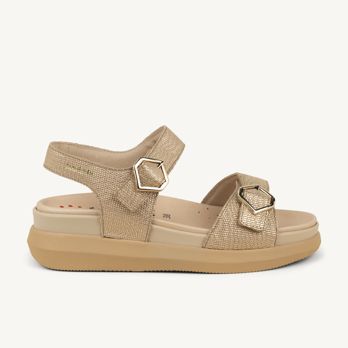 Sandales Femme MOBILS BY MEPHISTO FYDA Or/Bronze
