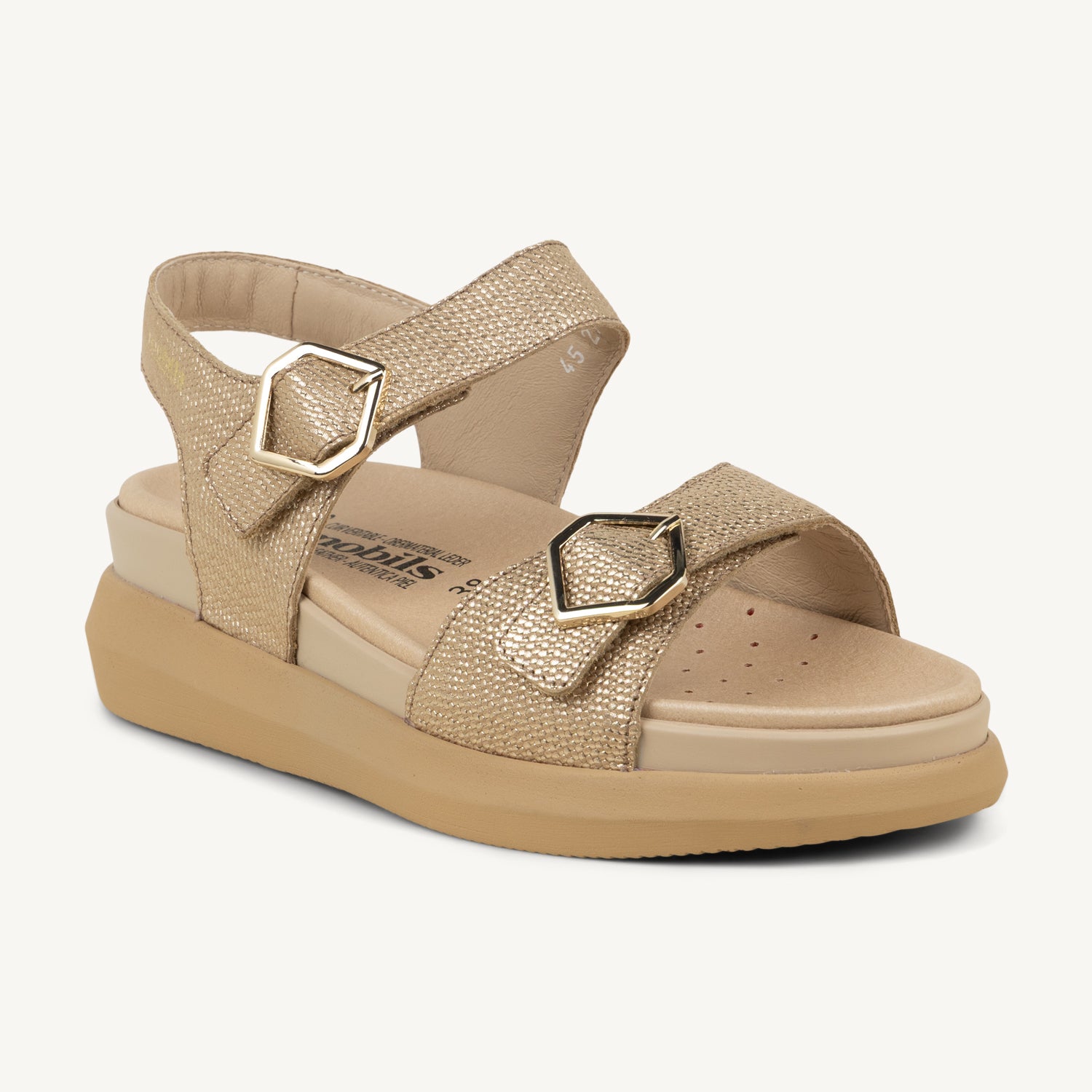 Sandales Femme MOBILS BY MEPHISTO FYDA Or/Bronze