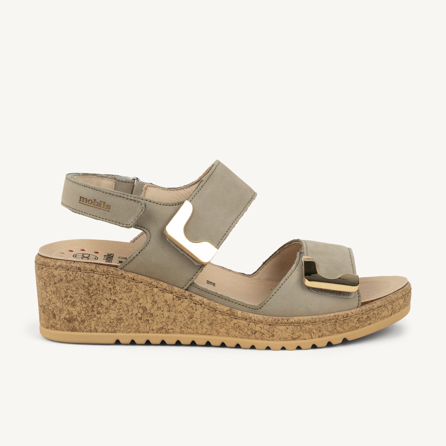 Sandales Femme MOBILS BY MEPHISTO MAWEL Kaki