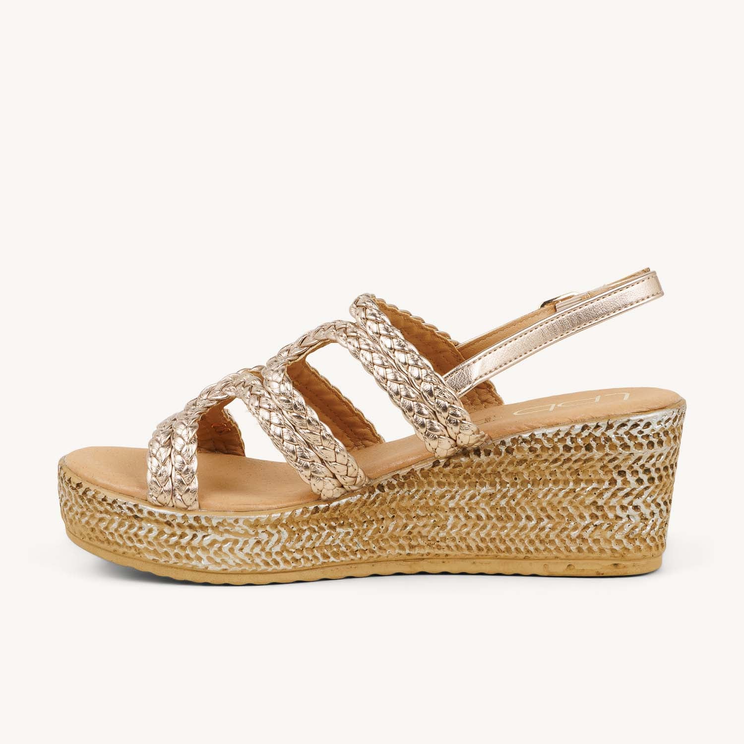 Sandales Femme LES PETITES BOMBES NIZA Or/Bronze