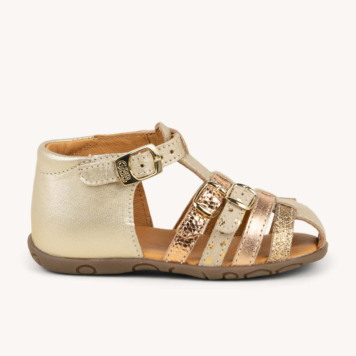 Sandales Enfant GBB RIVIERA Or/Bronze