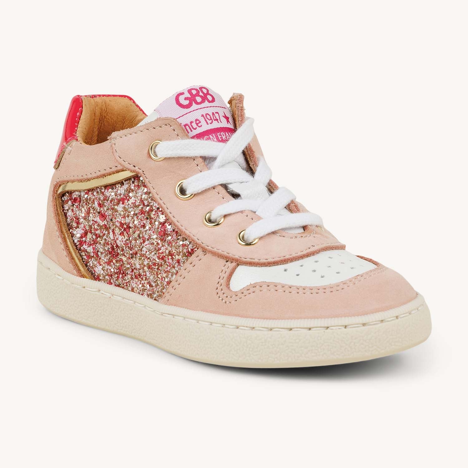 Baskets Enfant GBB OSMAN Rose