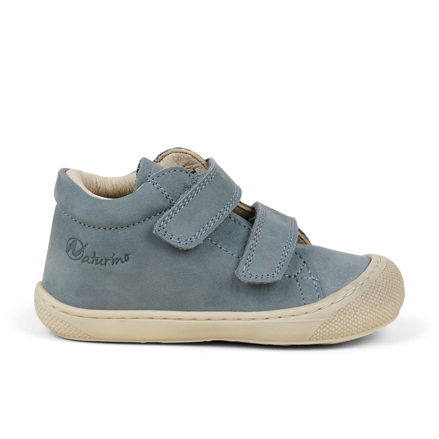 Chaussures montantes Enfant NATURINO COCOON NABUK VELCRO Bleu