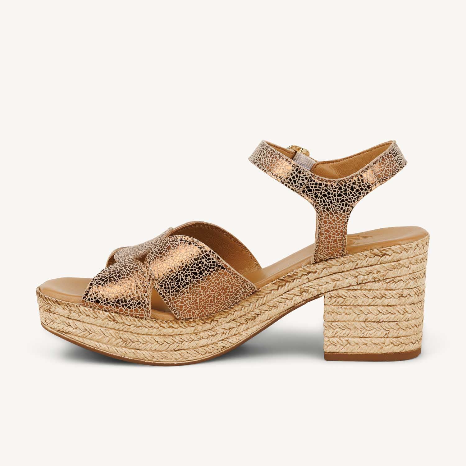Sandales Femme ALIWELL MIKASA Or/Bronze