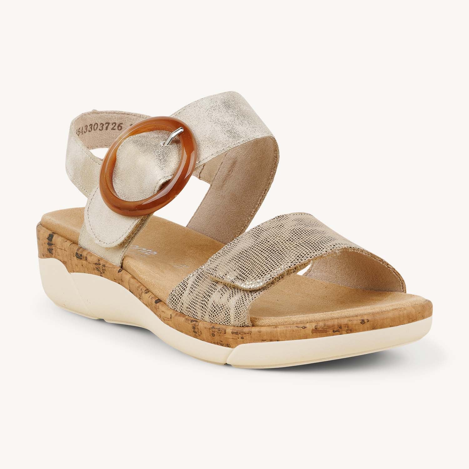 Sandales Femme REMONTE R6853 - RETRA Or/Bronze