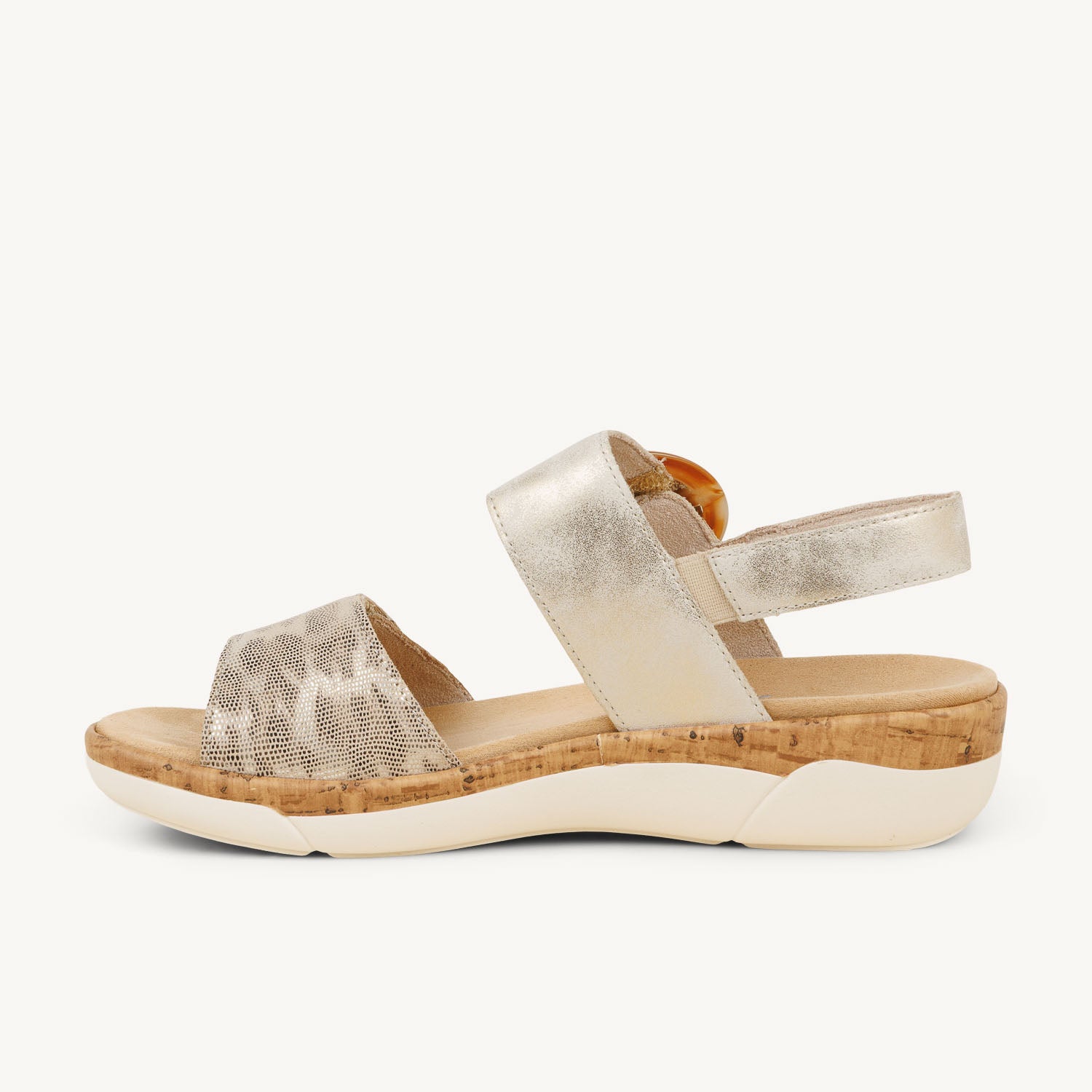 Sandales Femme REMONTE R6853 - RETRA Or/Bronze