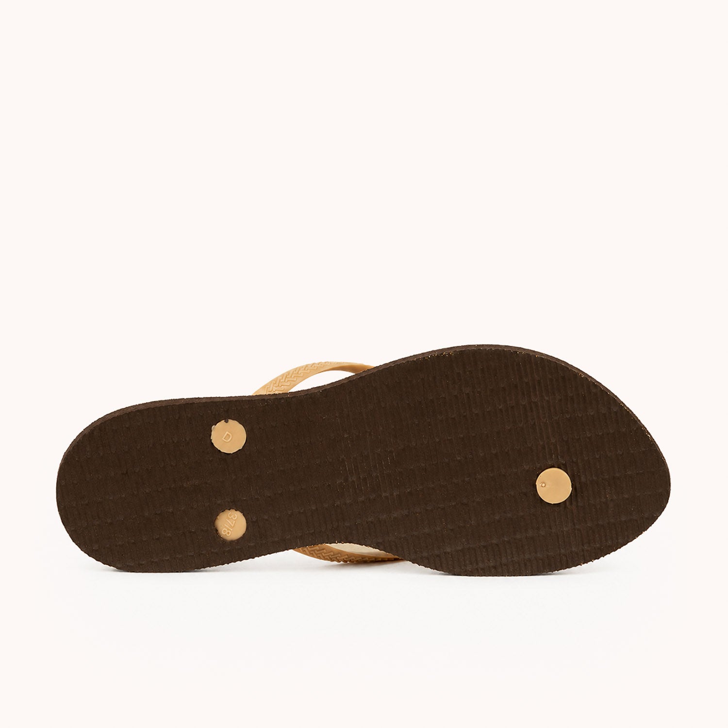 Tongs et crocs Femme HAVAIANAS SLIM POINT GLITTER Beige