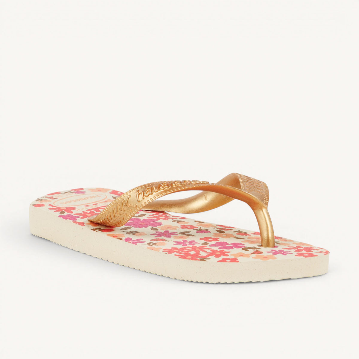 Tongs et Crocs Enfant HAVAIANAS KIDS FLORES Or/Bronze