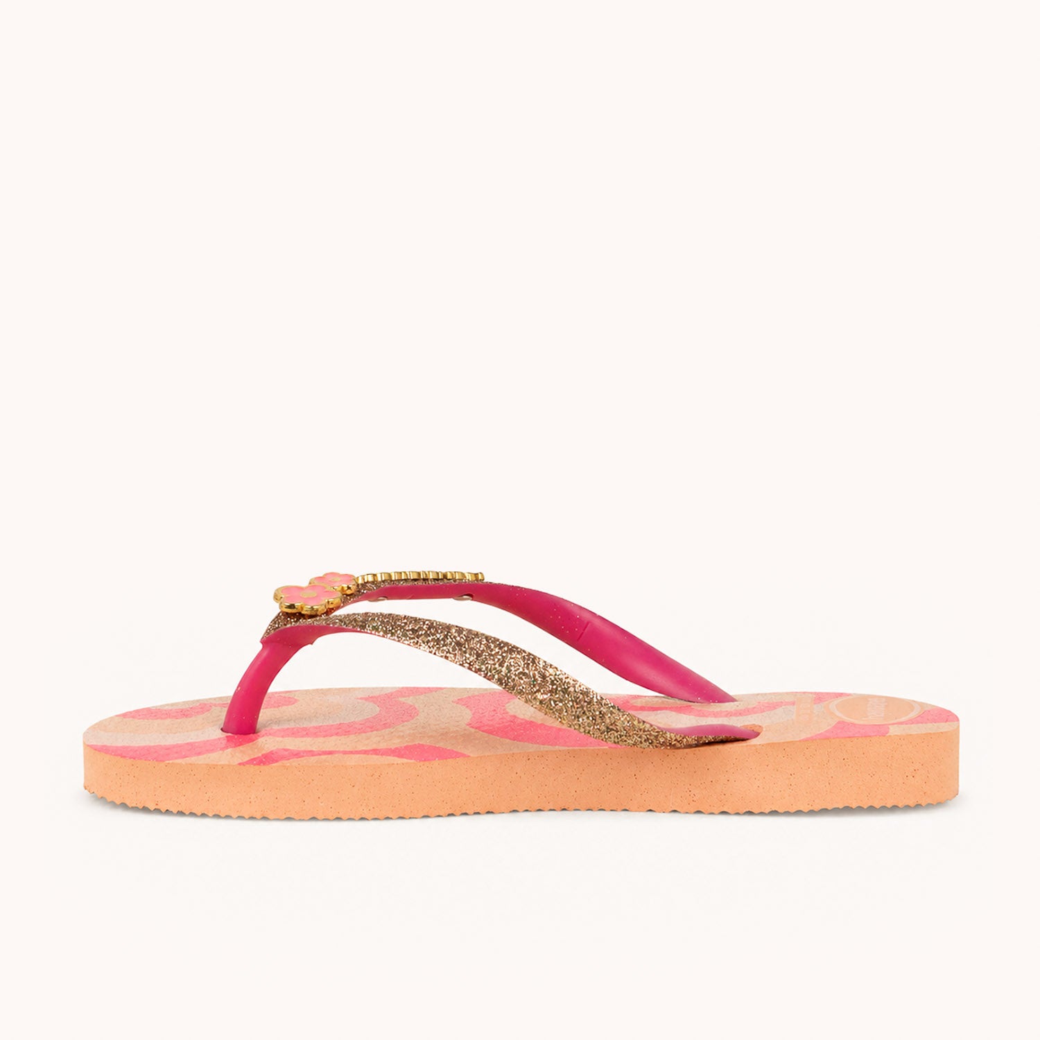 Tongs et Crocs Enfant HAVAIANAS SLIM GLITTER Rose