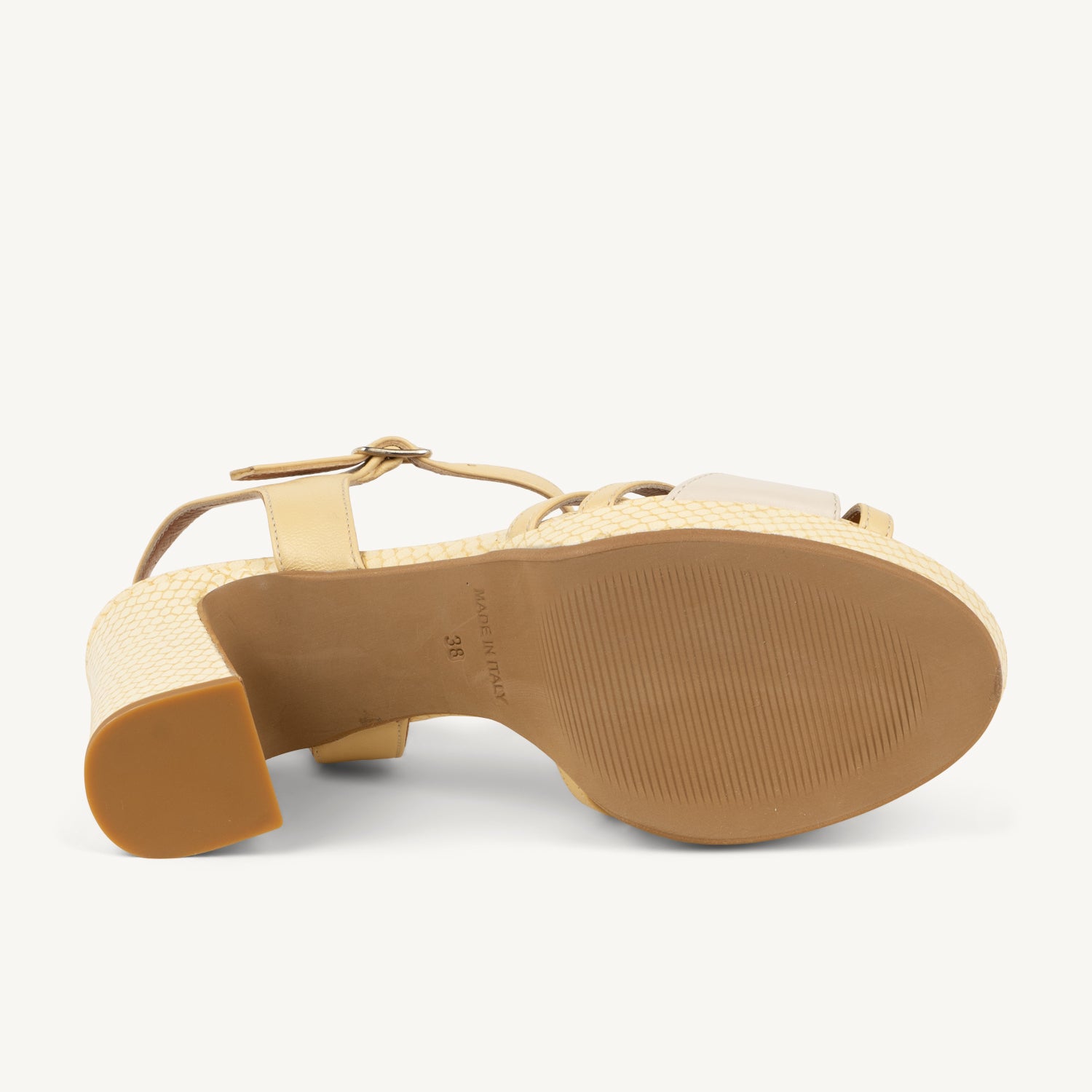 Sandales Femme LES VENUES VENICIOTA Jaune