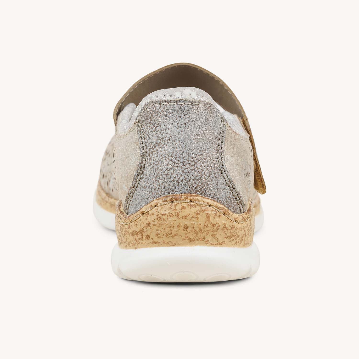 Ballerines et babies Femme RIEKER N4299 - RIELUT Argent