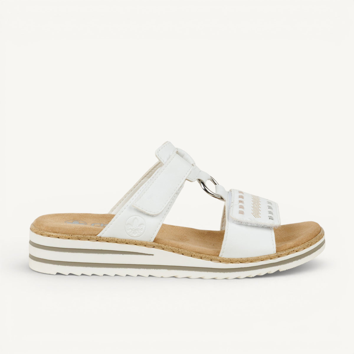Mules Femme RIEKER V0636 - RIOTO Blanc