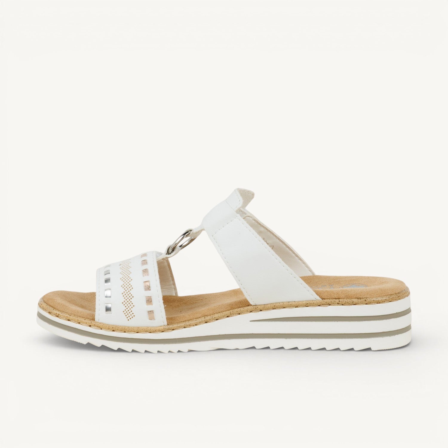 Mules Femme RIEKER V0636 - RIOTO Blanc