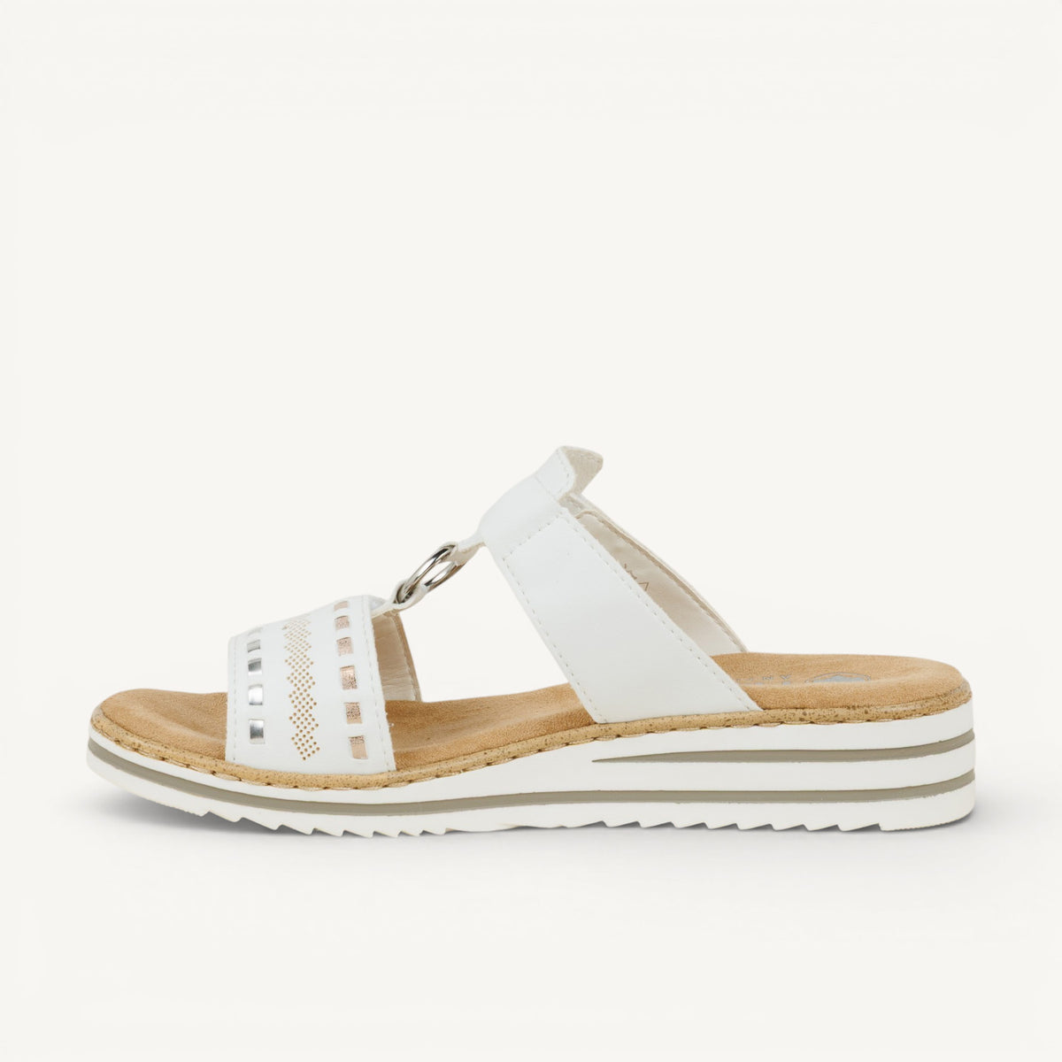 Mules Femme RIEKER V0636 - RIOTO Blanc