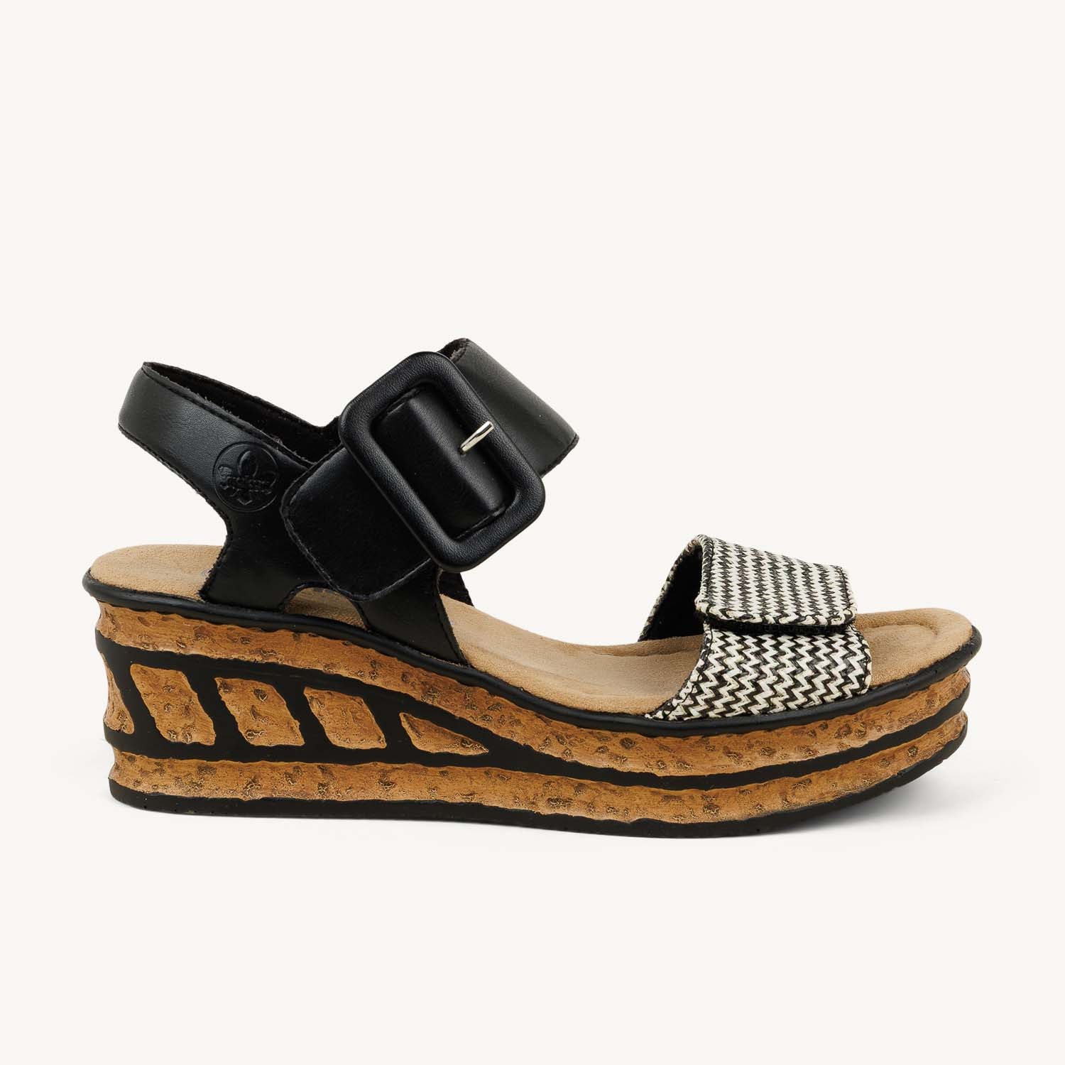 Sandales Femme RIEKER 68172 - RECCITA Noir