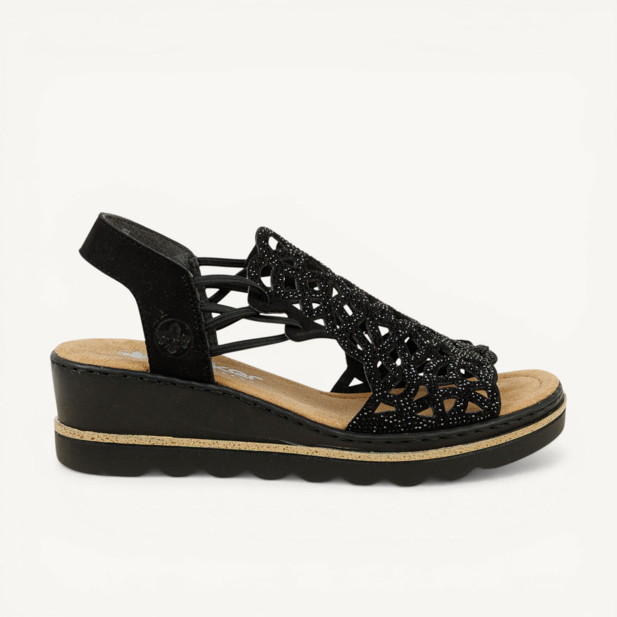 Sandales Femme RIEKER 67465 - RIEPERL Noir