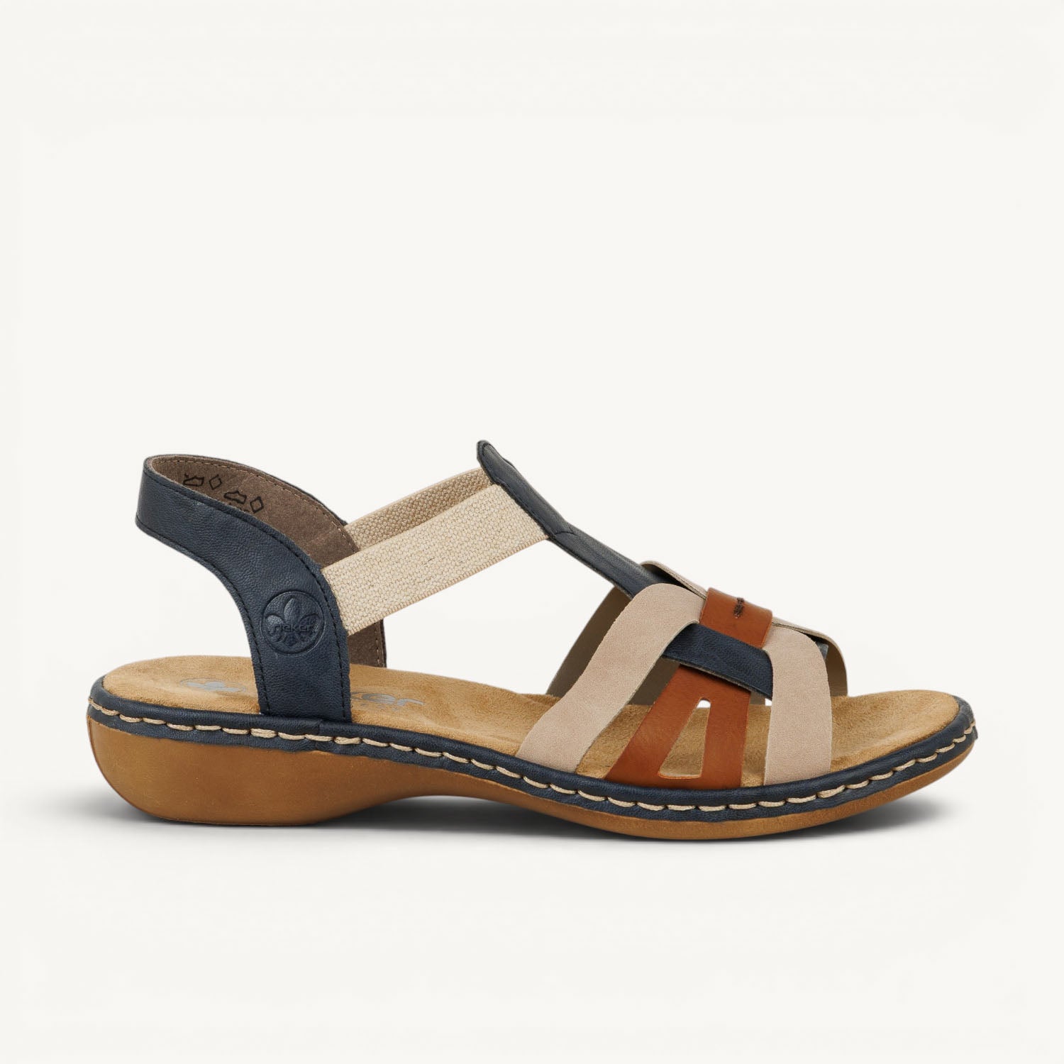 Sandales Femme RIEKER 65918 - RIENONY Bleu