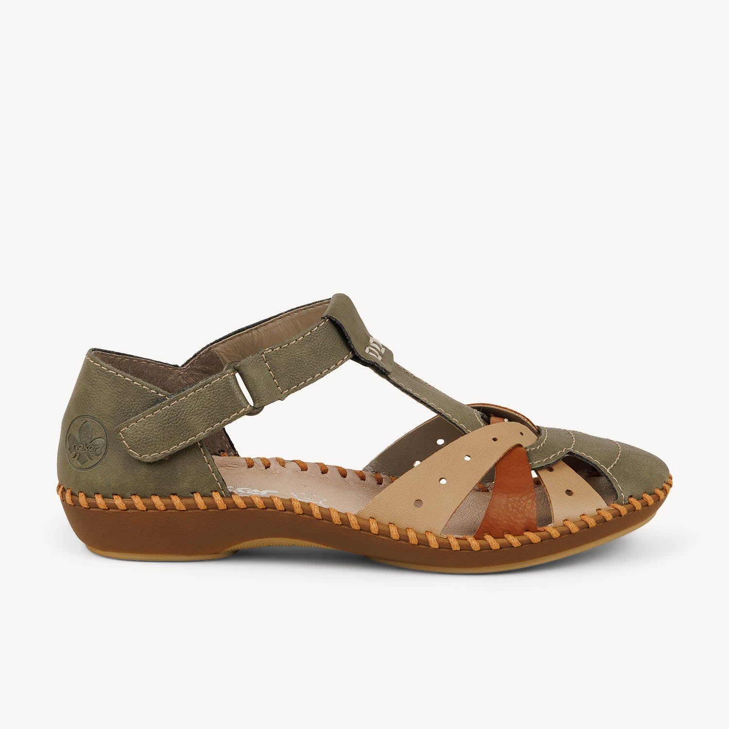 Sandales Femme RIEKER M1655 - RIEKITA Kaki