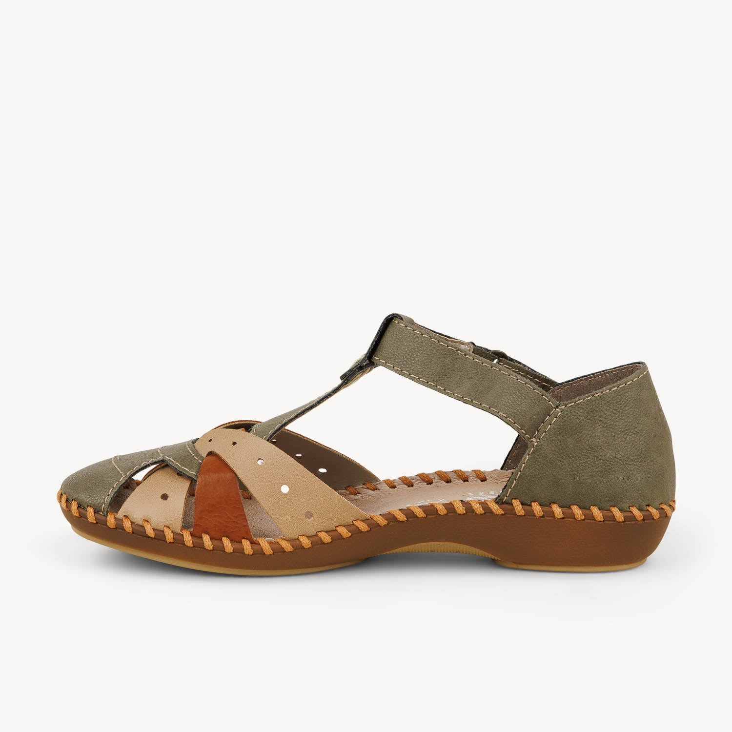 Sandales Femme RIEKER M1655 - RIEKITA Kaki