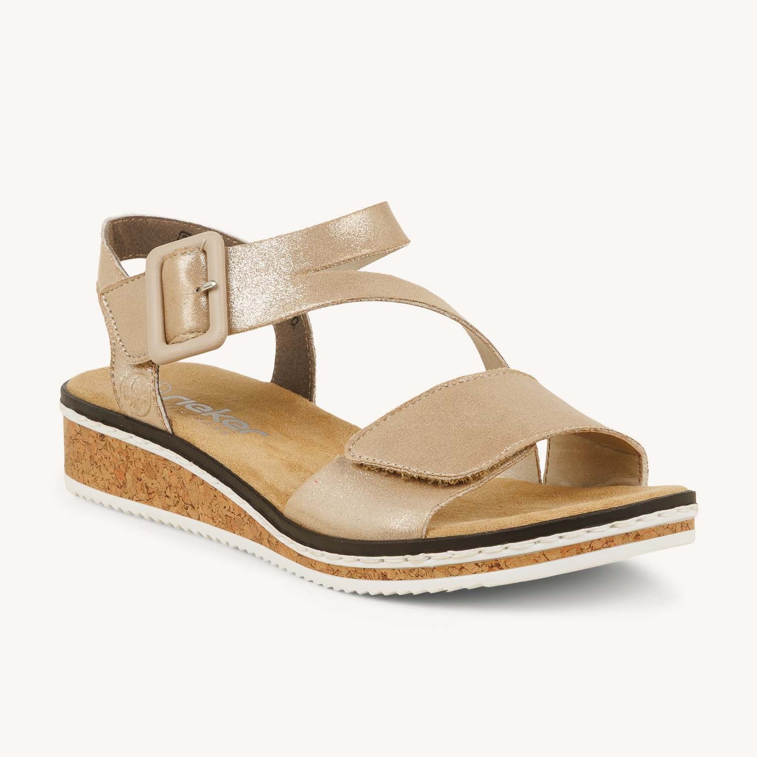 Sandales Femme RIEKER V3660 - RITADO Or/Bronze