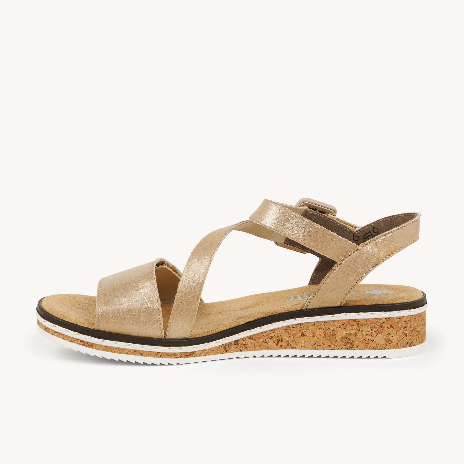 Sandales Femme RIEKER V3660 - RITADO Or/Bronze