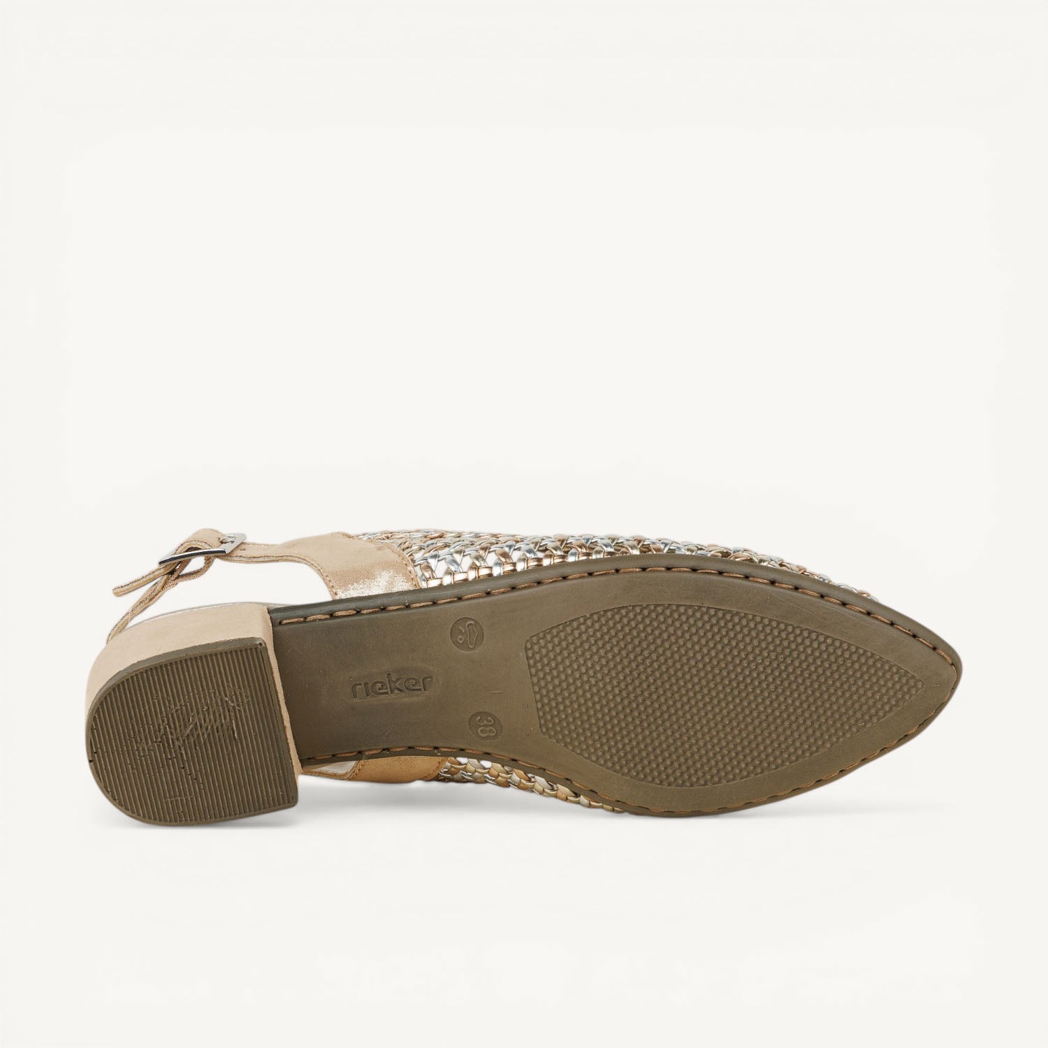 Escarpins & Slingback Femme RIEKER 47078 - RIETRESSE Or/Bronze