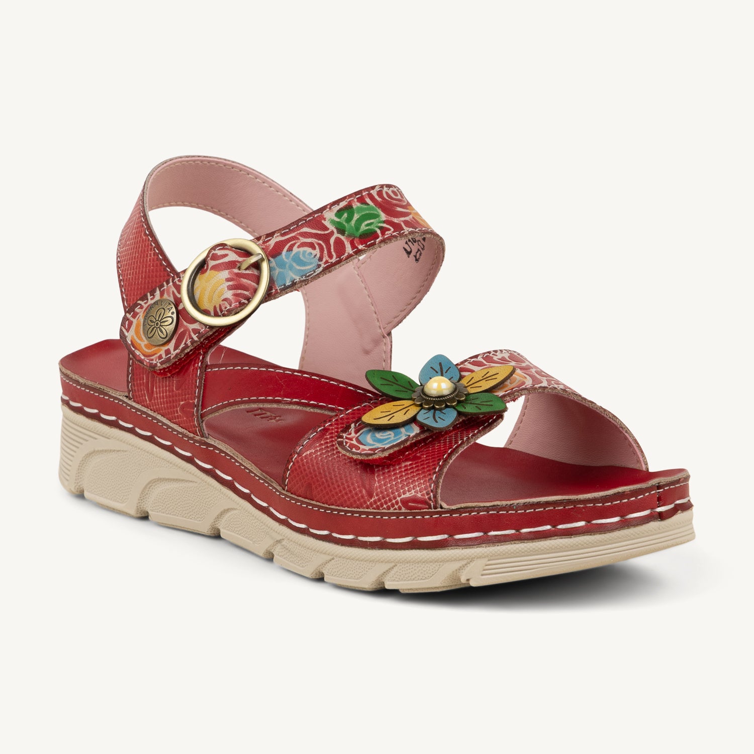 Sandales Femme LAURA VITA DORRY Rouge