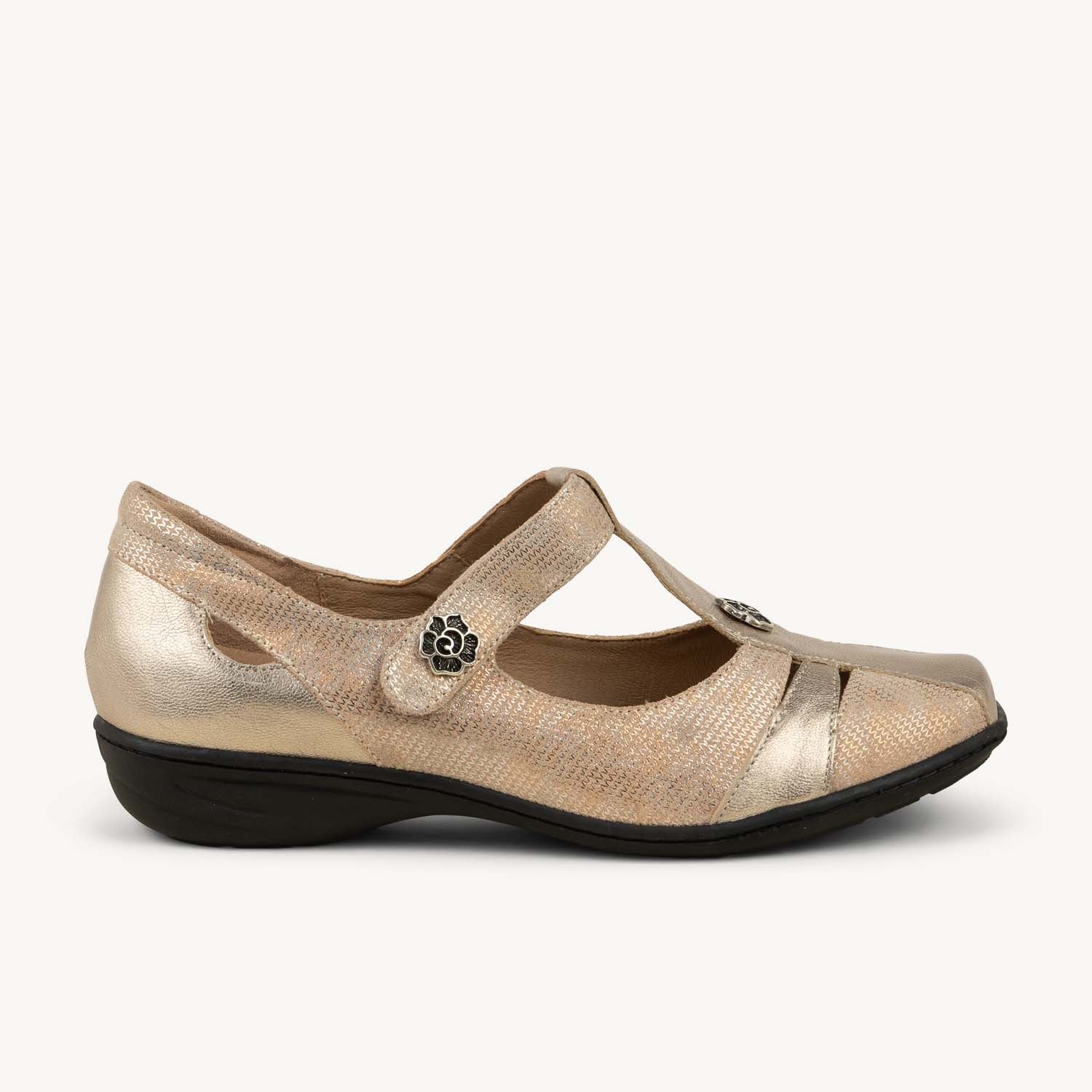 Ballerines et babies Femme GEOLLAMY INCISE Beige