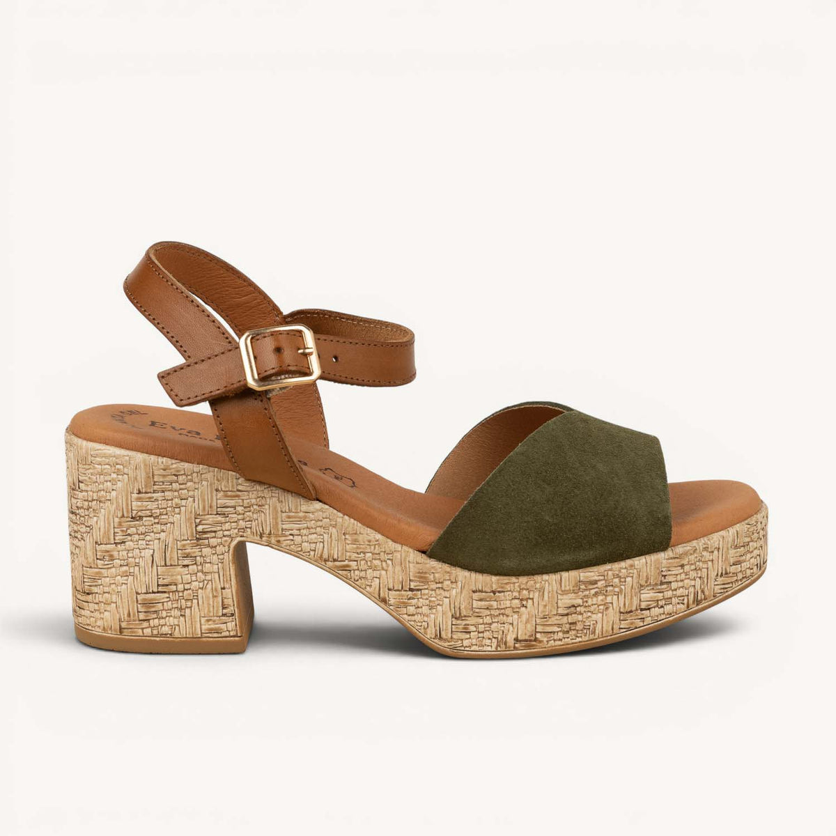Sandales Femme EVA FRUTOS EVONO Kaki