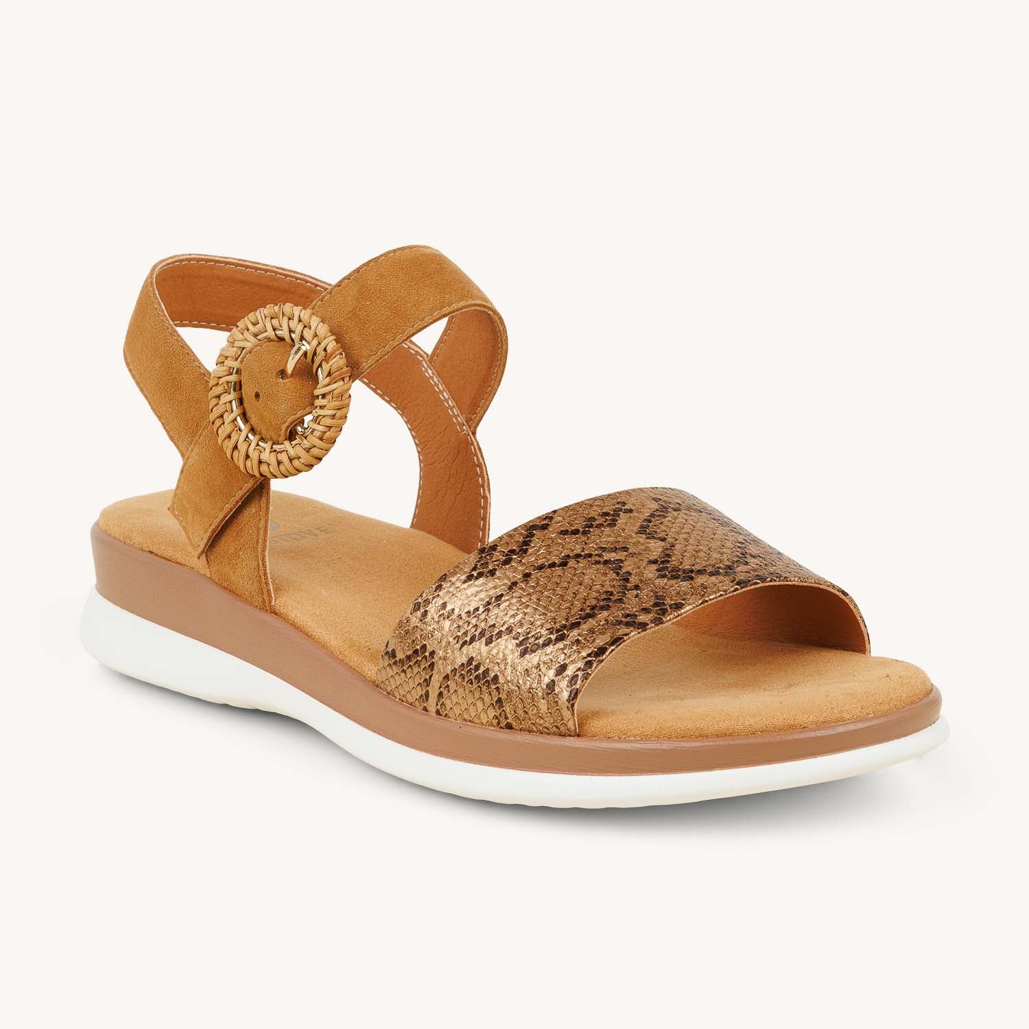 Sandales Femme FUGITIVE ACADIE Marron