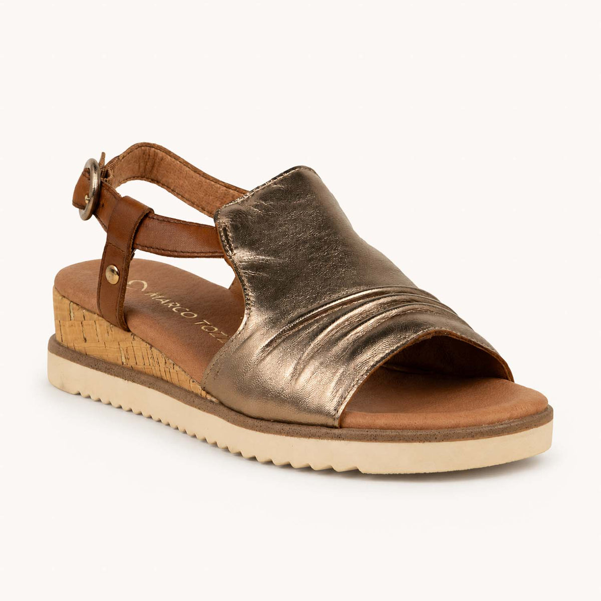 Sandales Femme MARCO TOZZI 28706 - MALUR Or/Bronze