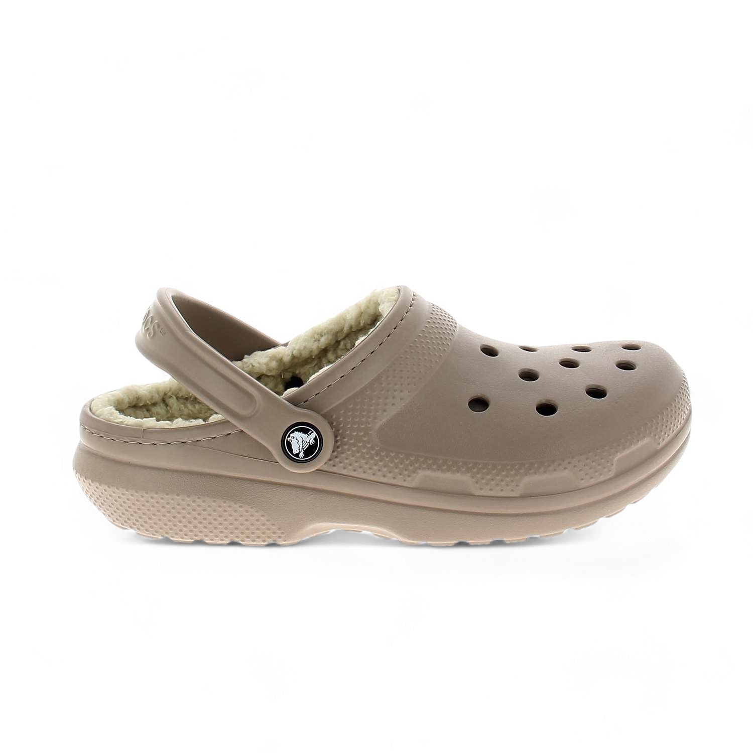 Tongs et crocs Femme CROCS CLASSIC LINED CLOG Beige