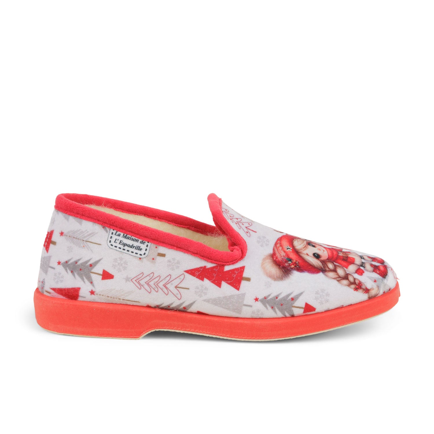 Chaussons Femme LA MAISON DE L'ESPADRILLE FRIENDS CHAR Gris