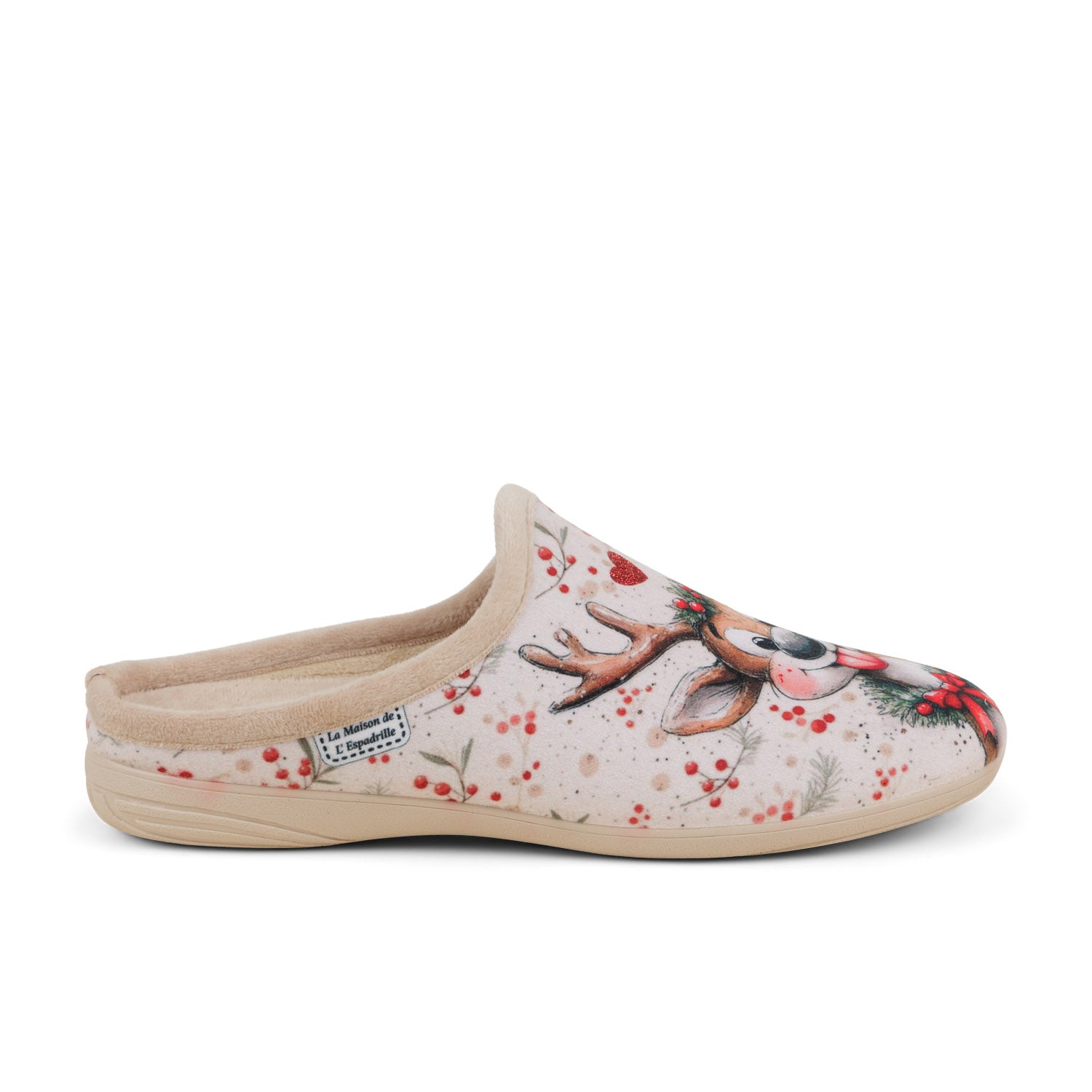 Chaussons Femme LA MAISON DE L'ESPADRILLE RENNES MULE Beige