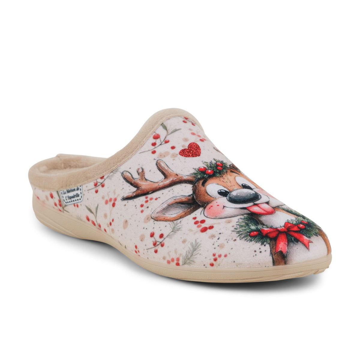 Chaussons Femme LA MAISON DE L'ESPADRILLE RENNES MULE Beige