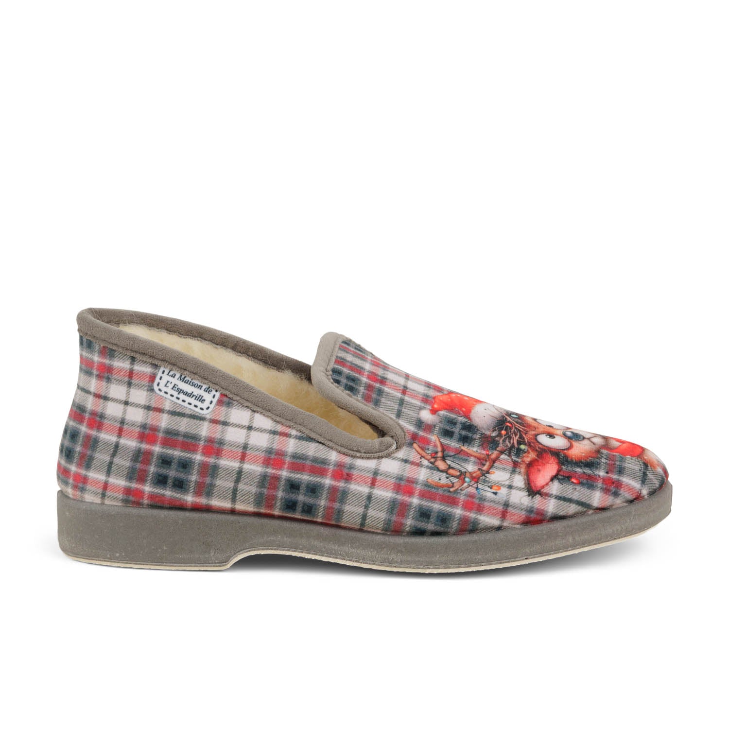 Chaussons Homme LA MAISON DE L'ESPADRILLE REINDEER CHAR Gris