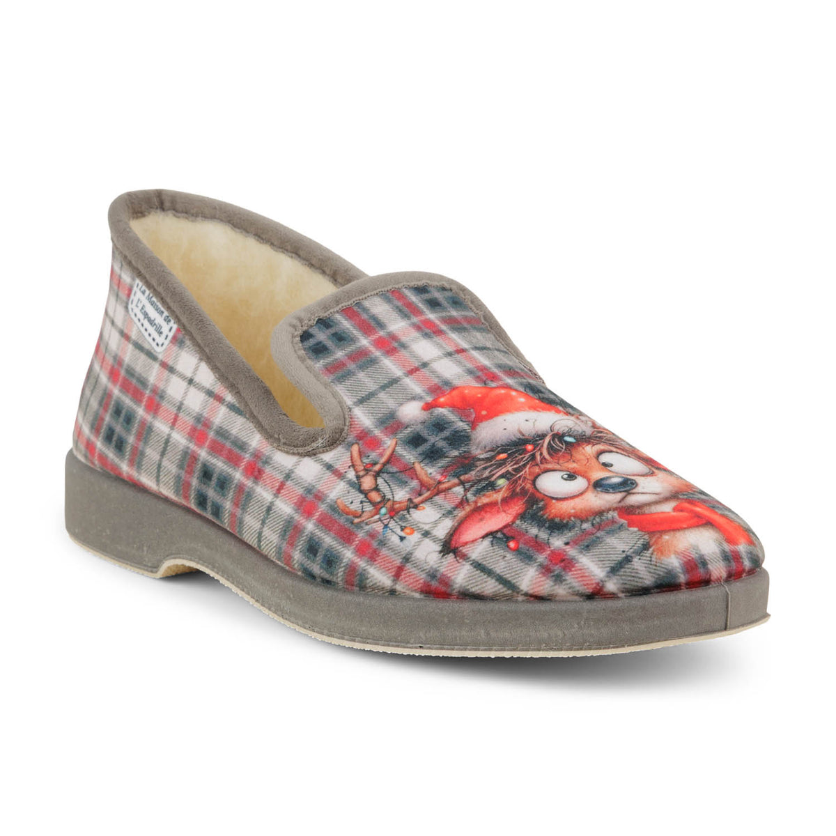 Chaussons Homme LA MAISON DE L'ESPADRILLE REINDEER CHAR Gris