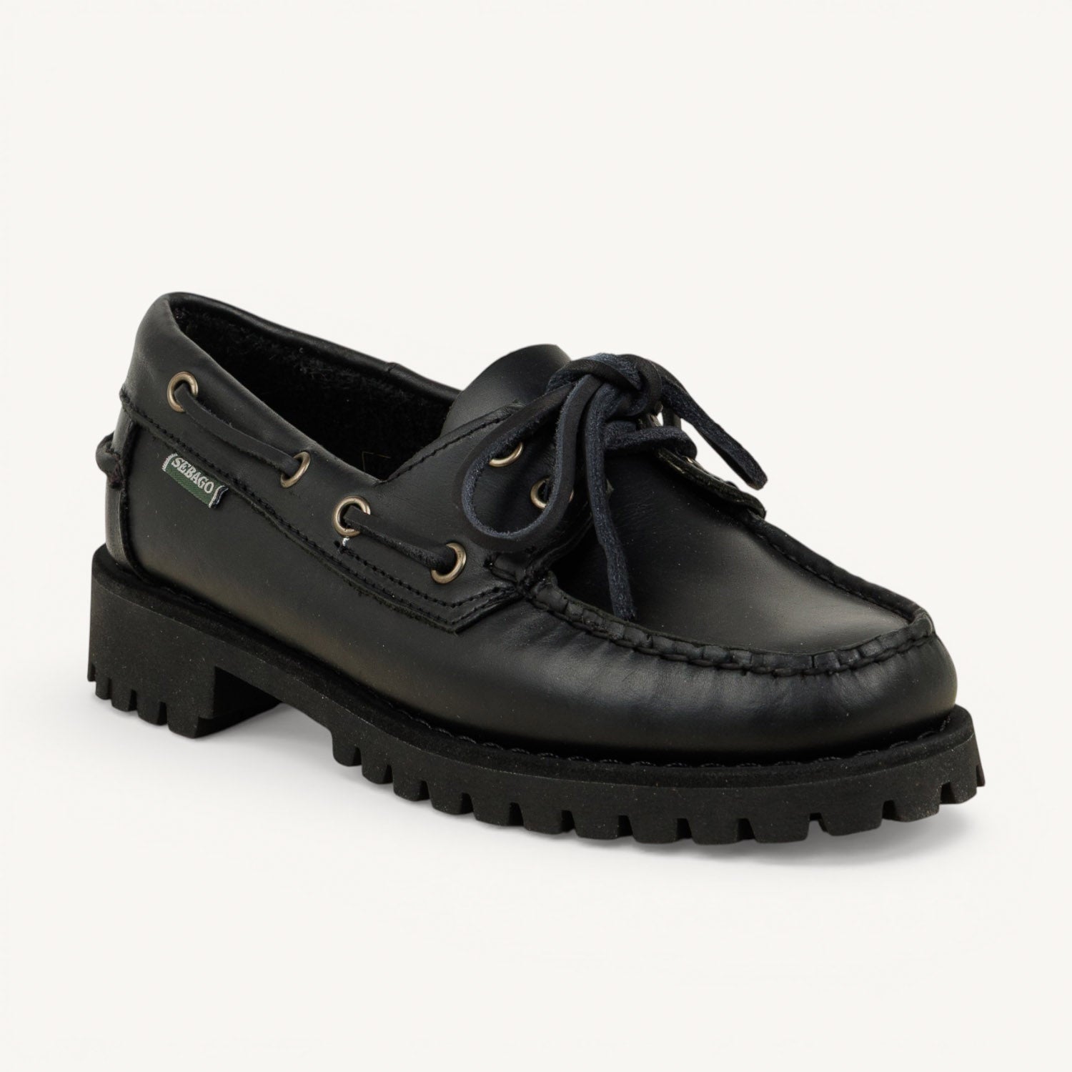 Chaussures bateau Femme SEBAGO RANGER WAXY WOMAN Noir