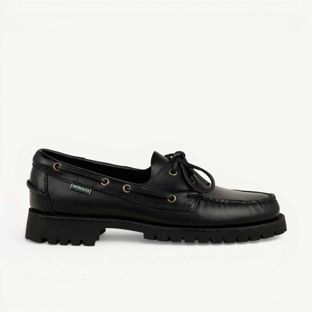 Chaussures bateau Homme SEBAGO RANGER WAXY MAN Noir