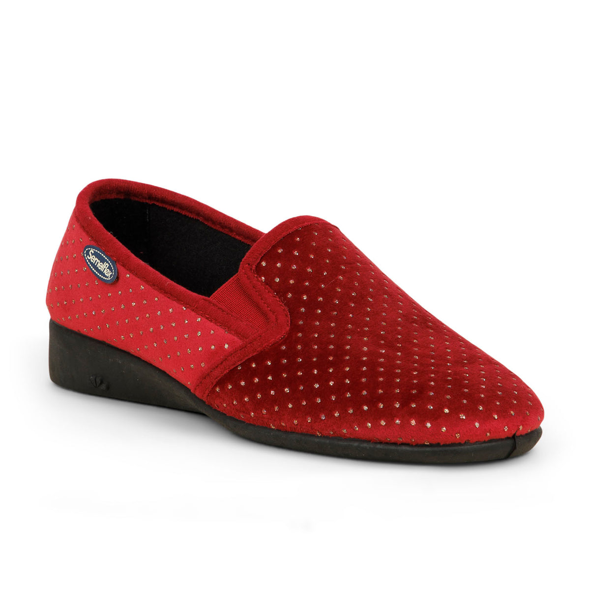 Chaussons Femme SEMELFLEX MARIE CHRISTINE Rouge