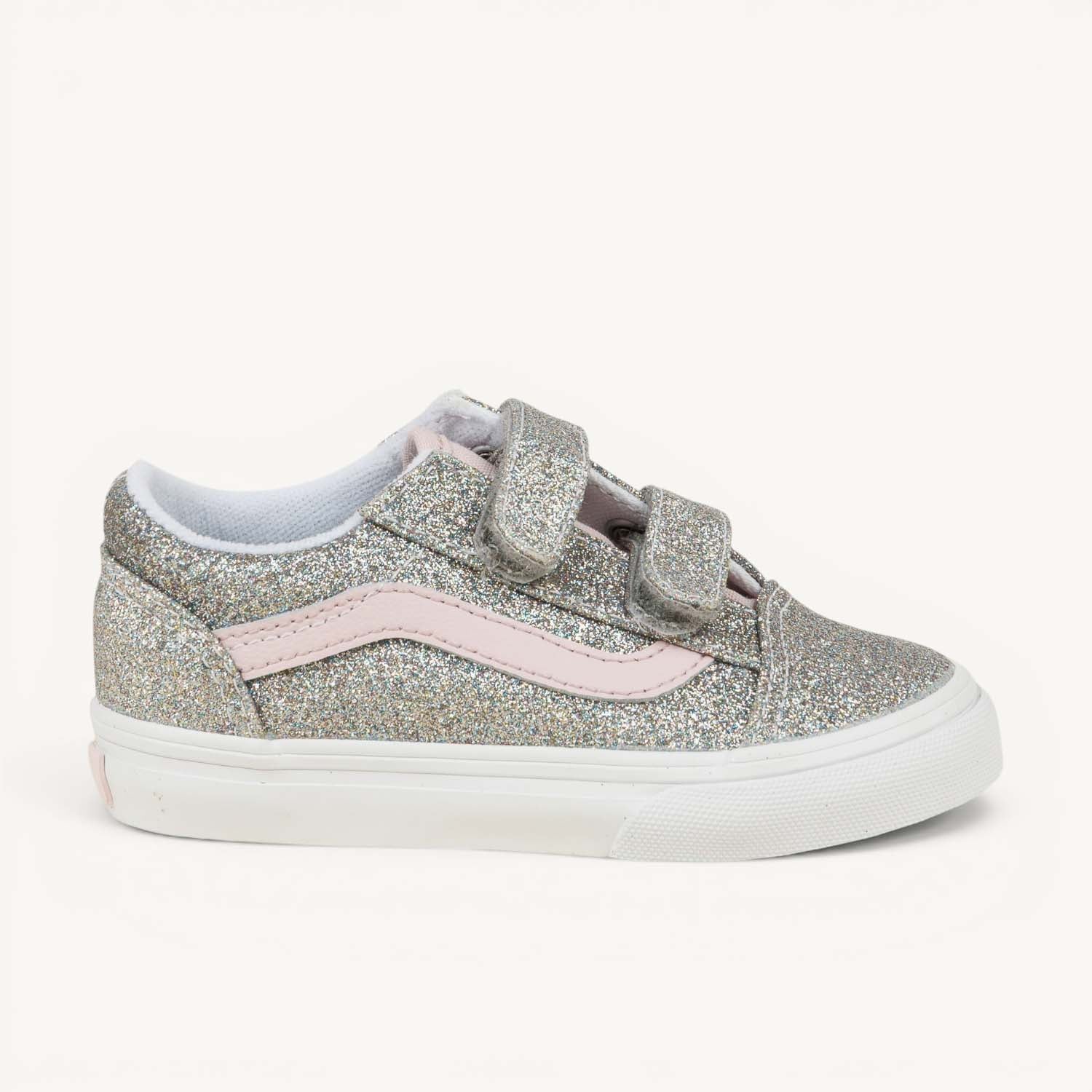 Sneakers Enfant VANS OLD SKOOL V GLITTER Gris