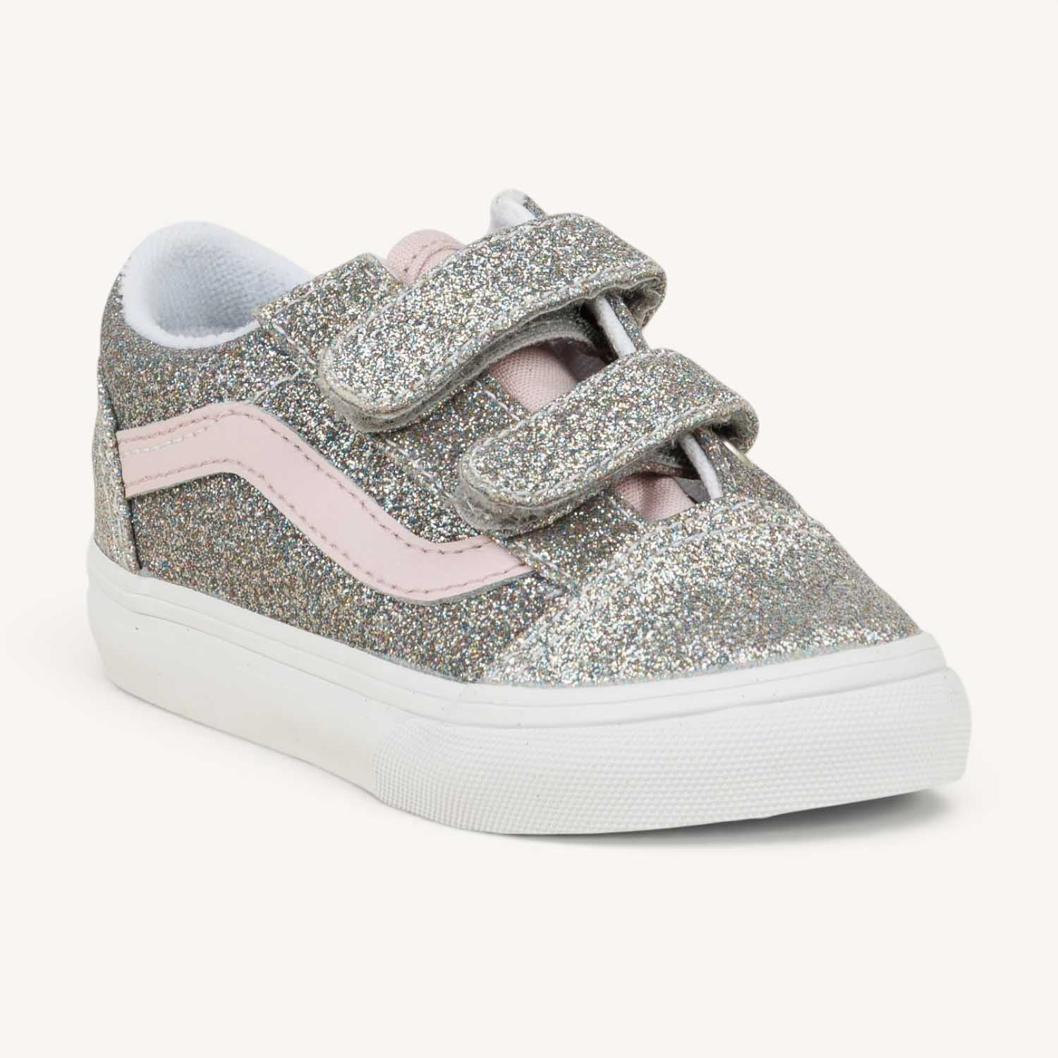 Sneakers Enfant VANS OLD SKOOL V GLITTER Gris