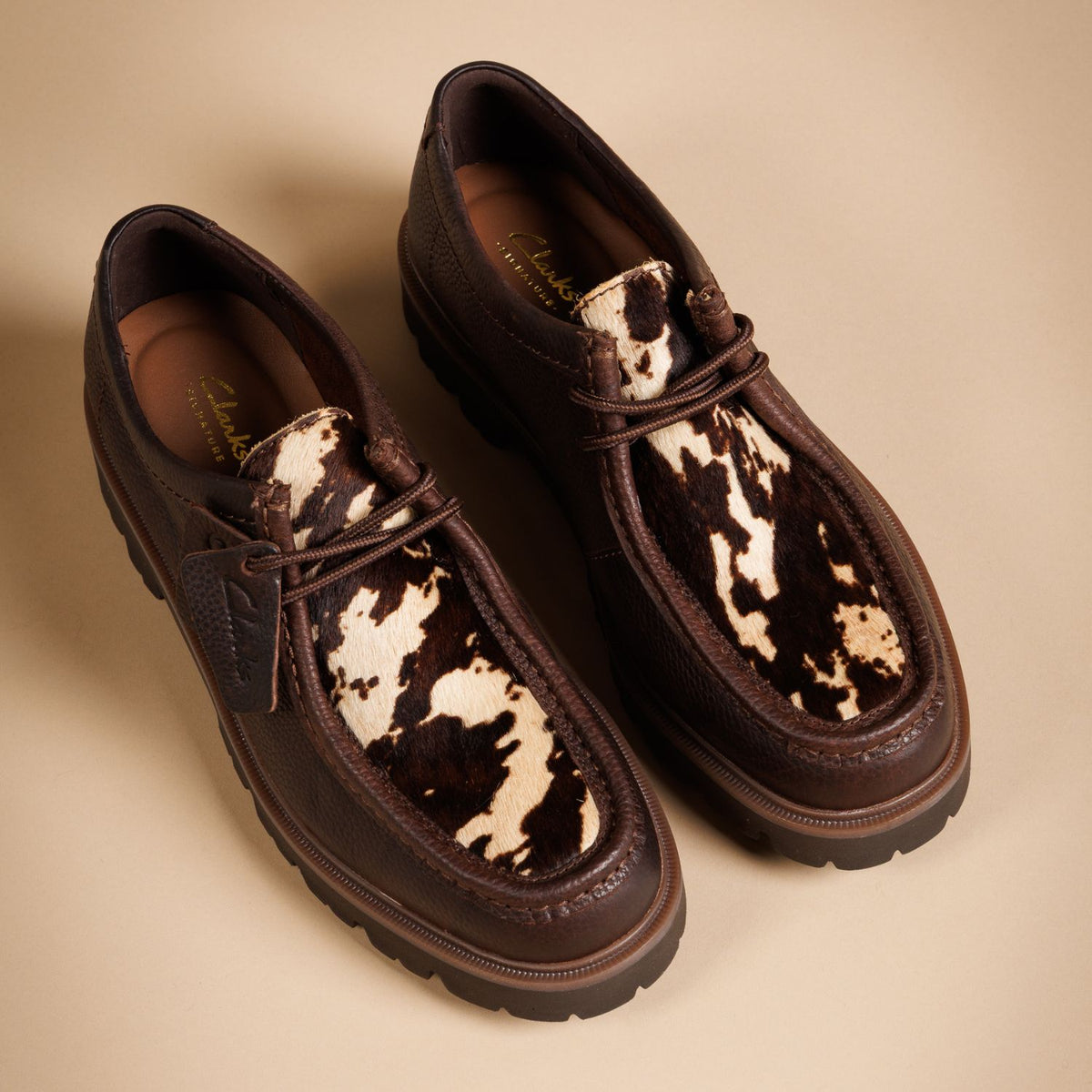 Derbies et Richelieus CLEYHILL SEAM CLARKS Homme Marron