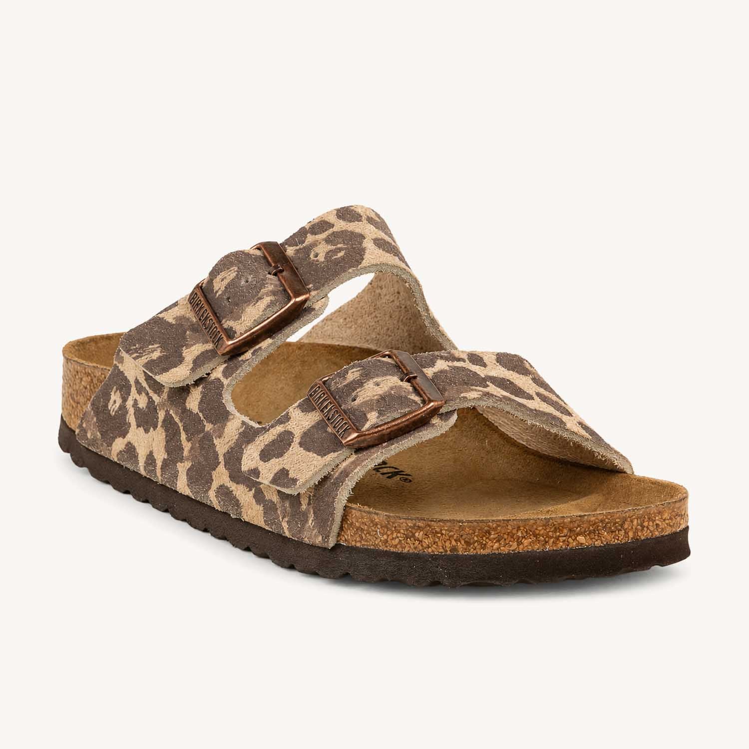 Mules Femme BIRKENSTOCK Arizona SUEDE Leo Sandcastle Beige