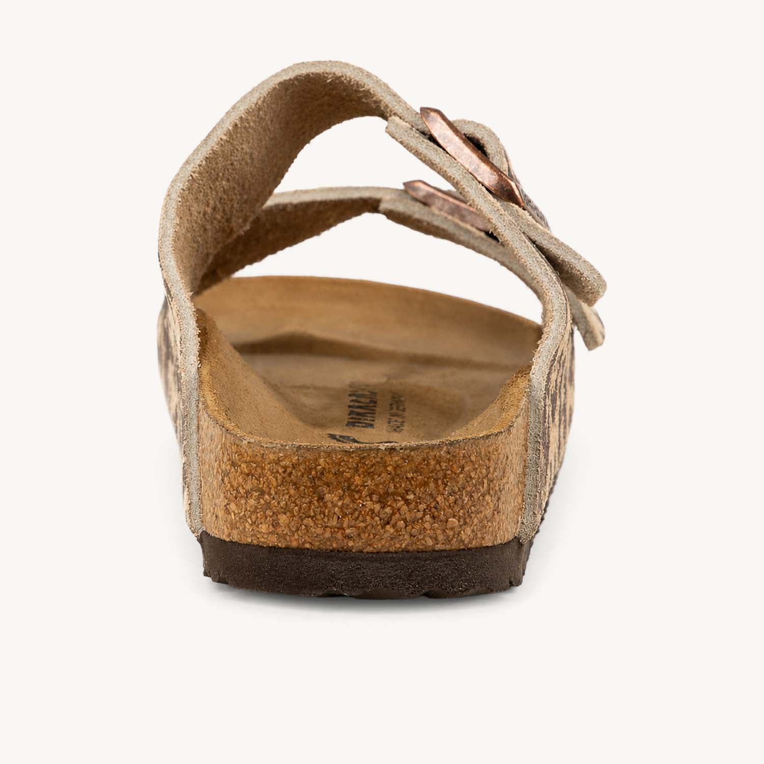 Mules Femme BIRKENSTOCK Arizona SUEDE Leo Sandcastle Beige