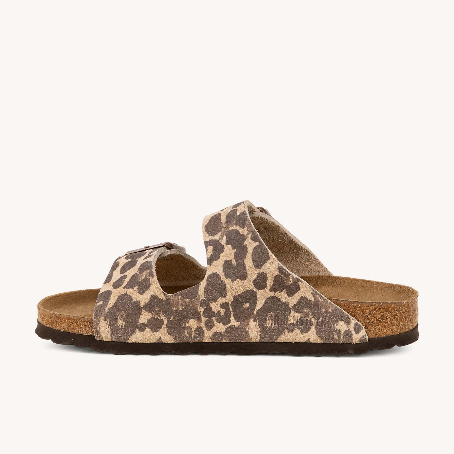 Mules Femme BIRKENSTOCK Arizona SUEDE Leo Sandcastle Beige
