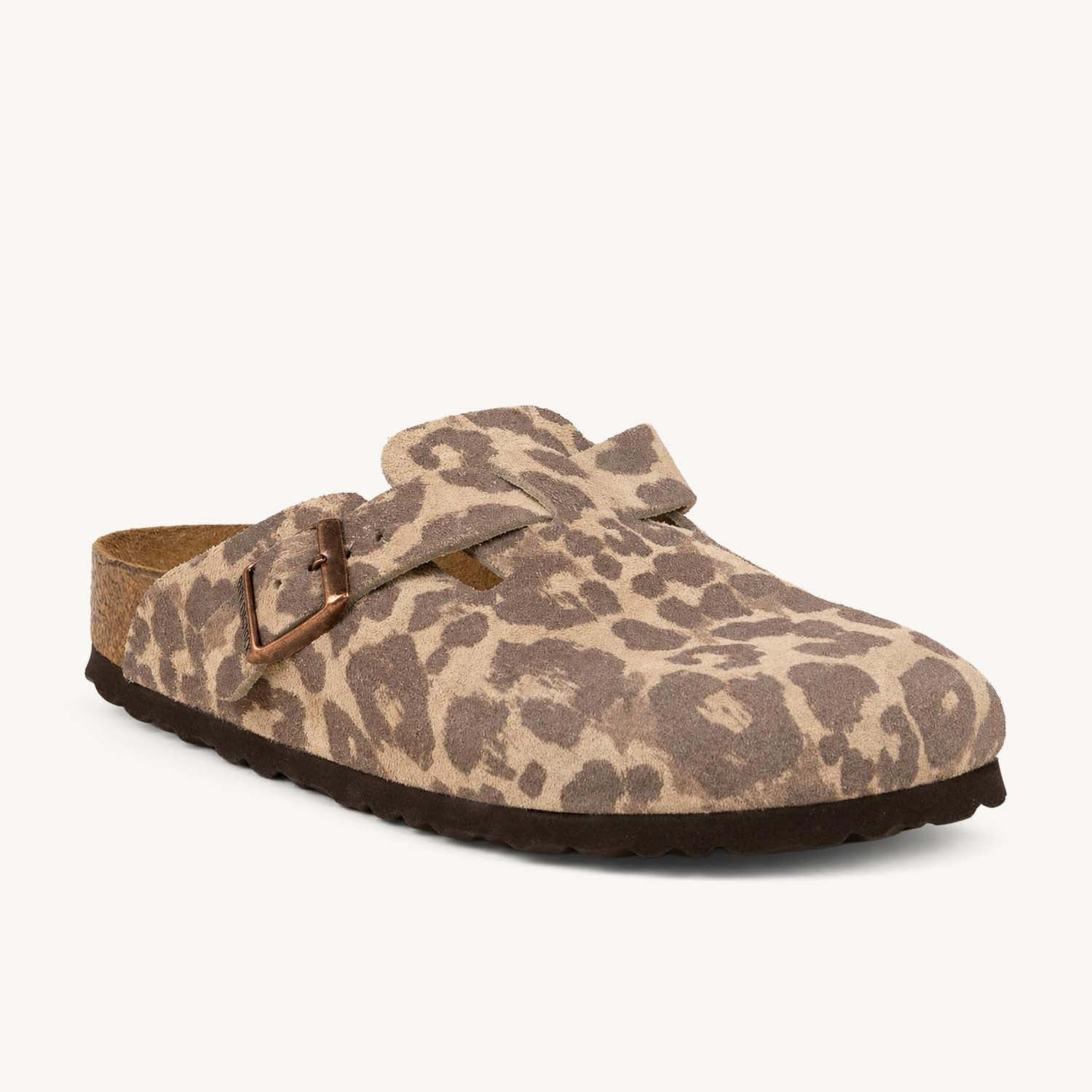 Mules Femme BIRKENSTOCK BOSTON LEO SANDCASTLE Beige
